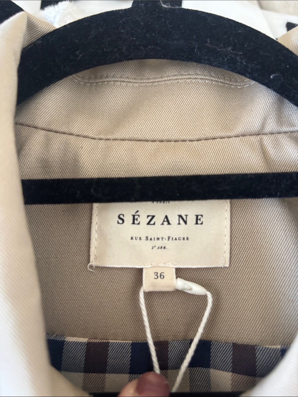 NWT Sezane Bobby Trench - Picture 4 of 6
